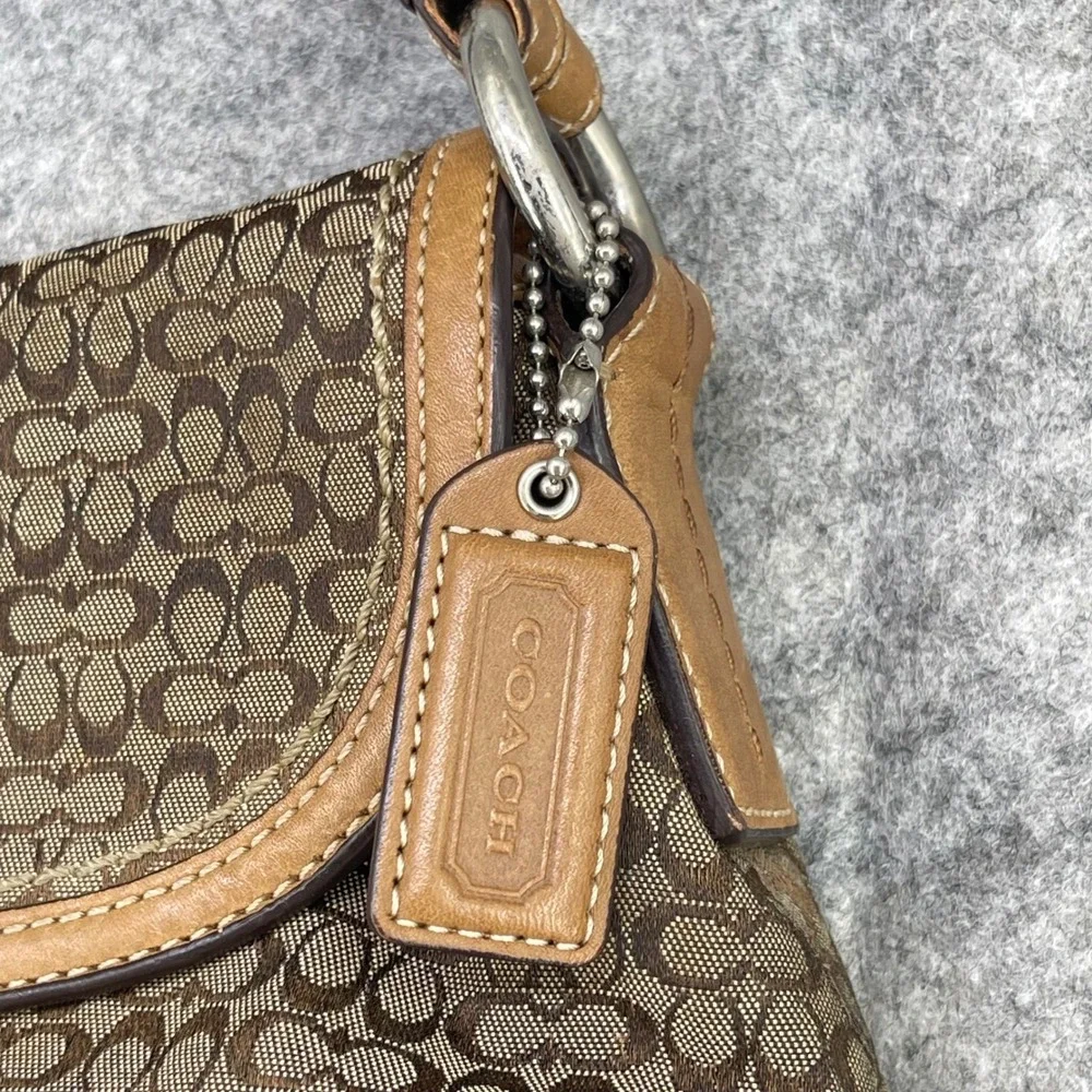 Coach Soho Flap‎ Shoulder Bag Women Small Brown Signature C Buckle F10926  Y2K